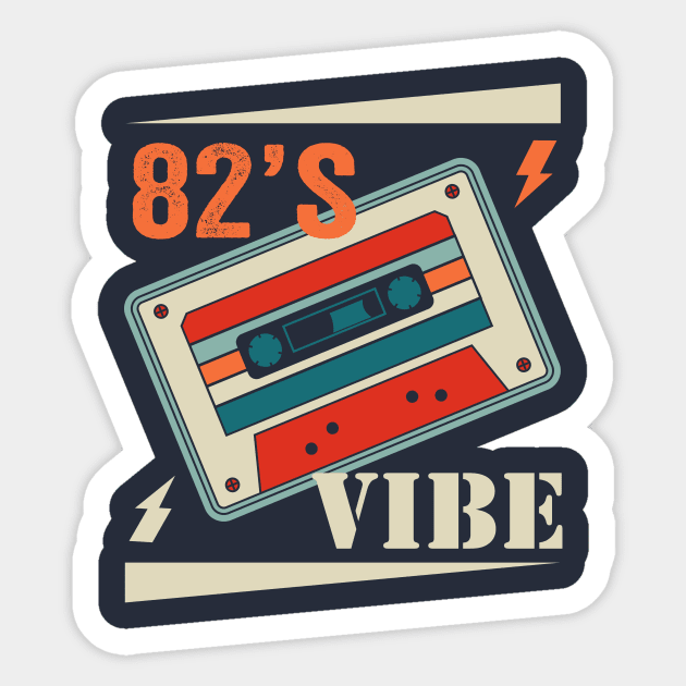 82’s Old Vibe Sticker by Ortumuda